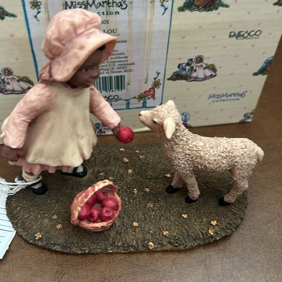 NWT ENESCO 1991 Miss Martha's Collection, Sara Lou, “Here Lammie" 443301 - Picture 6 of 12